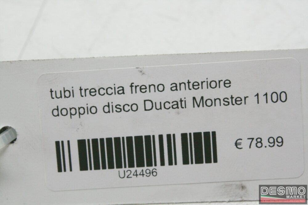 Tubi treccia freno anteriore doppio disco Ducati Monster 1100