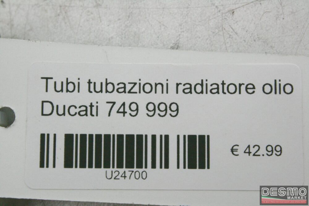 Tubi tubazioni radiatore olio Ducati 749 999