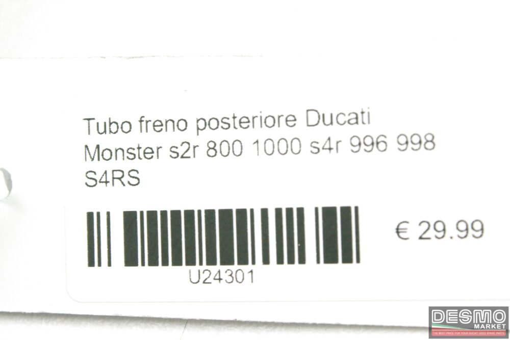 Tubo freno posteriore Ducati Monster s2r 800 1000 s4r 996 998 S4RS