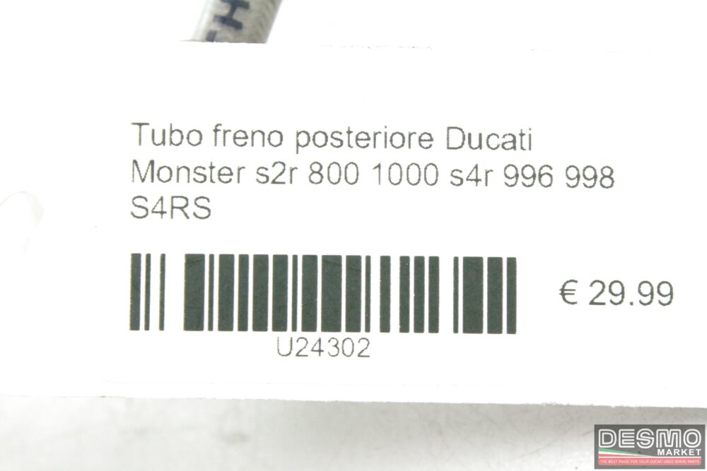 Tubo freno posteriore Ducati Monster s2r 800 1000 s4r 996 998 S4RS