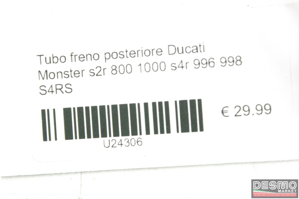 Tubo freno posteriore Ducati Monster s2r 800 1000 s4r 996 998 S4RS