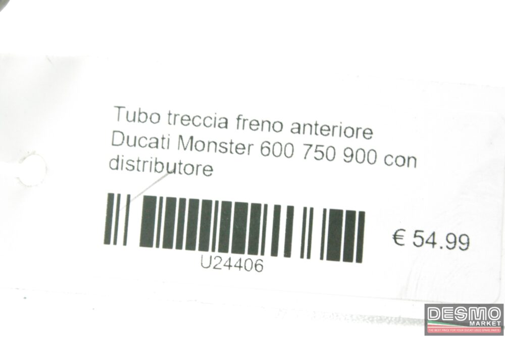 Tubo treccia freno anteriore con distributore Ducati Monster 600 750 900