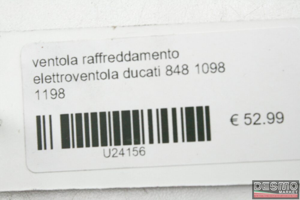 ventola raffreddamento elettroventola sinistra ducati 848 1098 1198