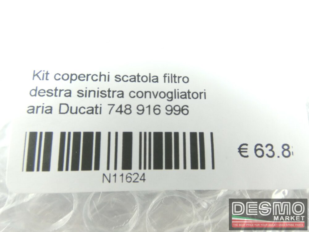 Kit coperchi scatola filtro destra sinistra convogliatori aria Ducati 748 916 996
