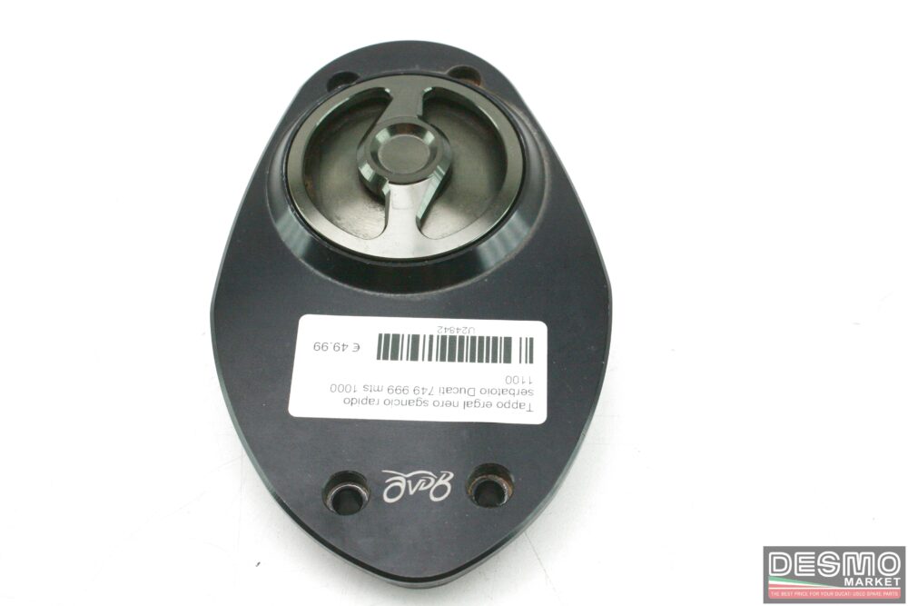 Tappo ergal nero sgancio rapido serbatoio Ducati 749 999 mts 1000 1100