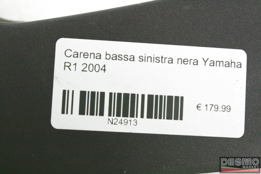 Carena bassa sinistra nera Yamaha R1 2004
