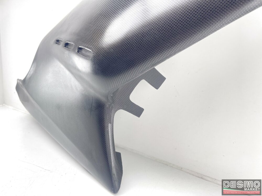 Carena fiancata destra carbonio Ducati Supermono trama originale plain