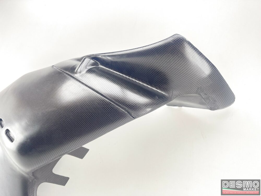 Carena fiancata destra carbonio Ducati Supermono trama originale plain