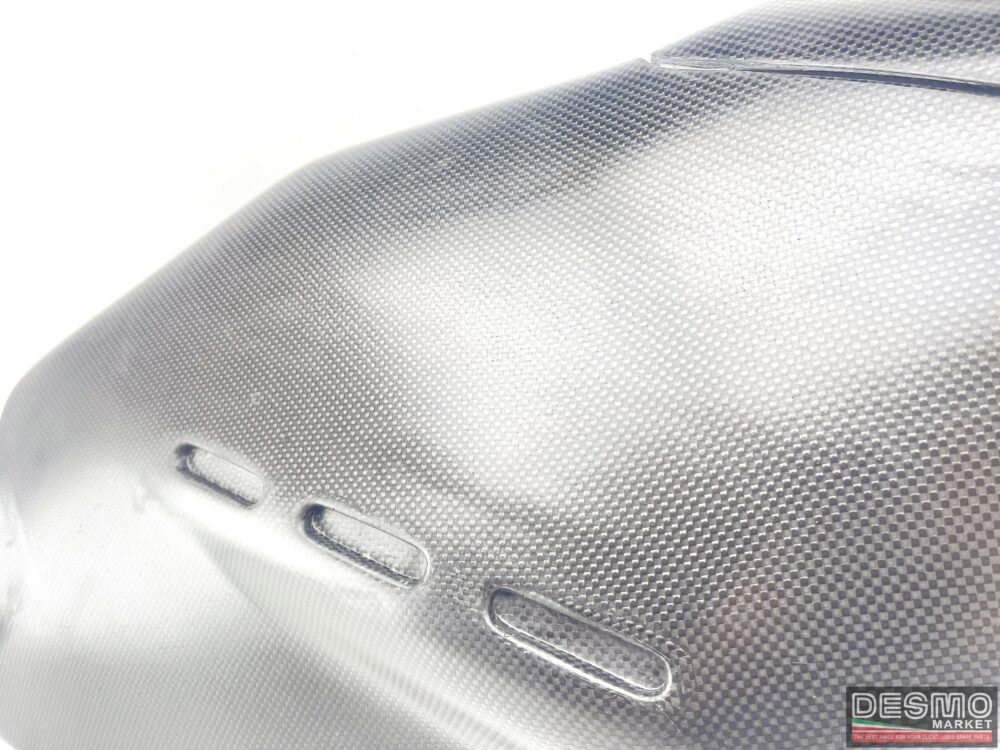Carena fiancata destra carbonio Ducati Supermono trama originale plain