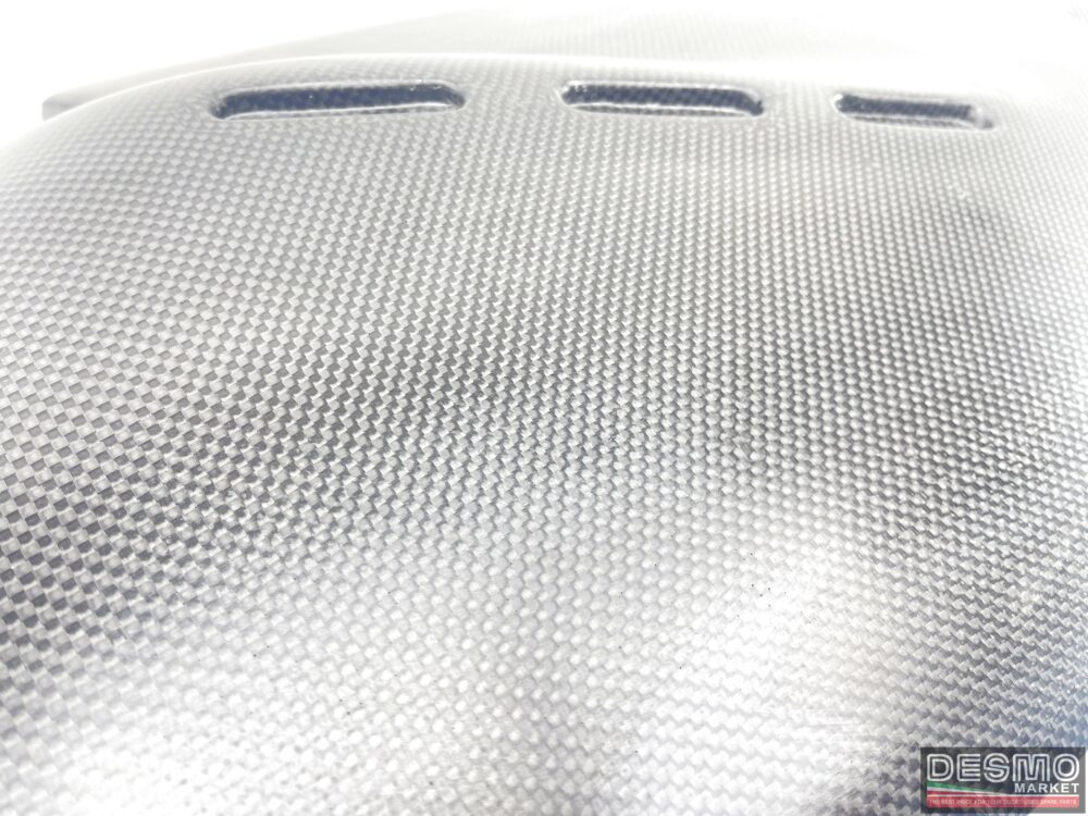 Carena fiancata destra carbonio Ducati Supermono trama originale plain
