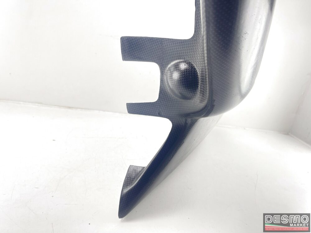 Carena fiancata sinistra carbonio Ducati Supermono trama original plain