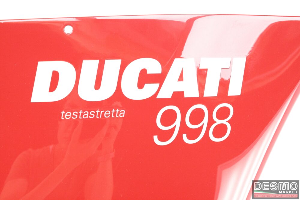 Carena laterale superiore destra rossa Ducati 998