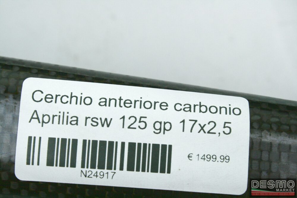Carbon front wheel rim Aprilia RSW 125 GP 17x2,5 - Image 5