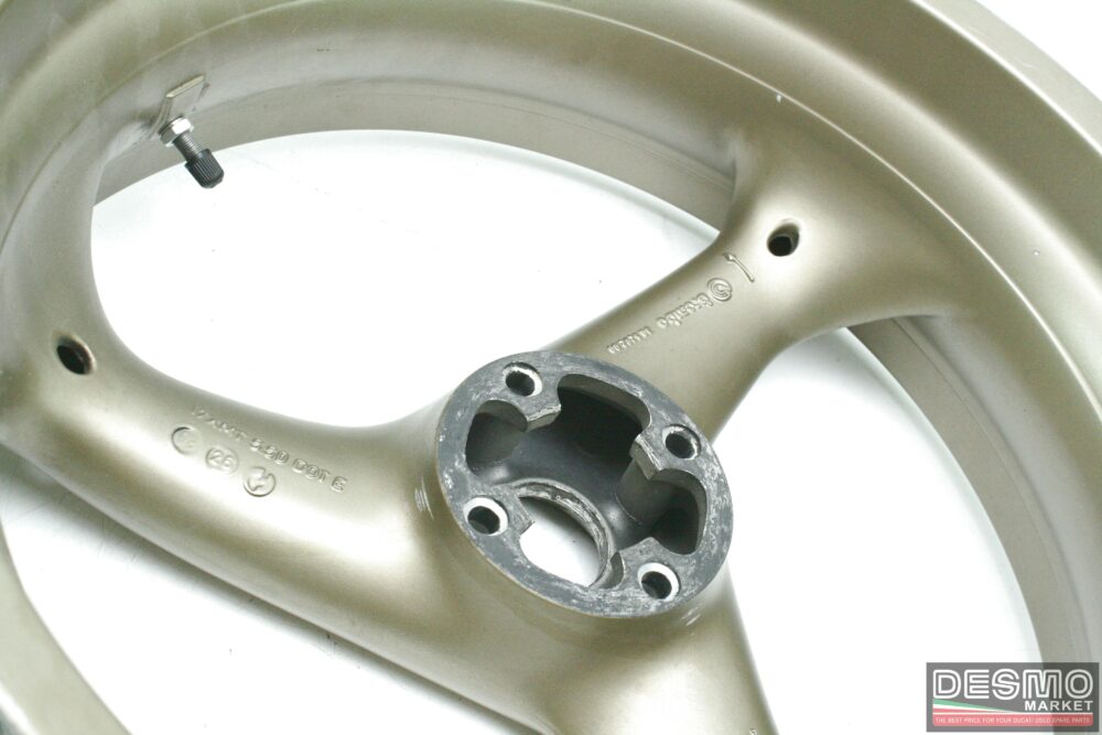 Cerchio ruota posteriore tre razze bronzo Ducati 748 916 996