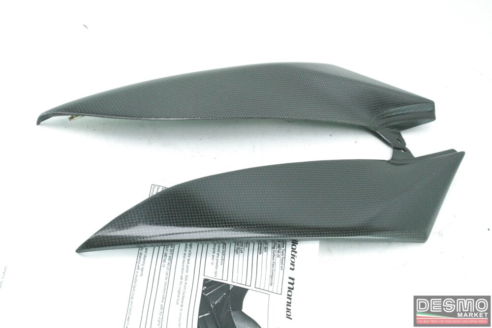 Coppia fianchetti serbatoio carbonio originali Yamaha YZF R1 2004