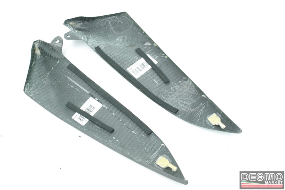 Coppia fianchetti serbatoio carbonio originali Yamaha YZF R1 2004