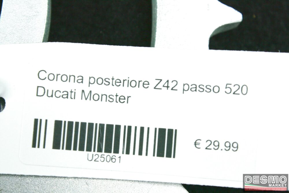 Corona posteriore Z42 passo 520 Ducati Monster