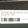 Fiancate laterali carbonio racing Ducati 851 888