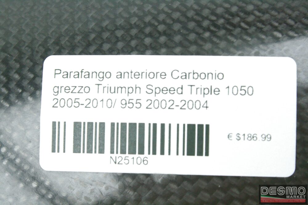 Parafango anteriore carbonio Triumph Speed Triple 1050 2005-2010