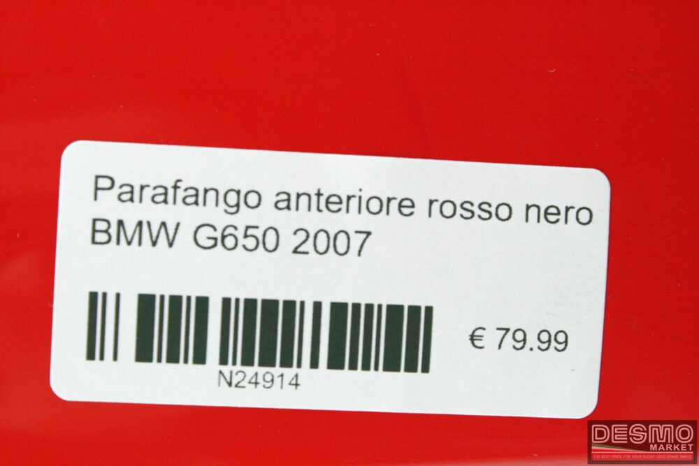 Black red front fender  BMW G650 2007 - Image 5