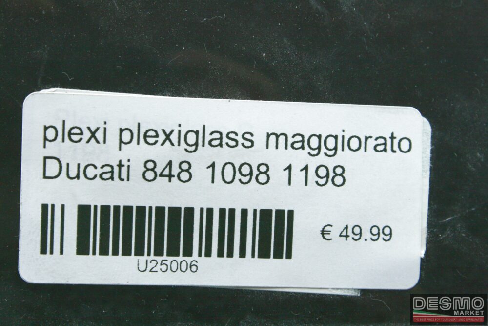 Plexi plexiglass parabrezza maggiorato Ducati 848 1098 1198