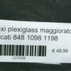 Plexi plexiglass parabrezza maggiorato Ducati 848 1098 1198
