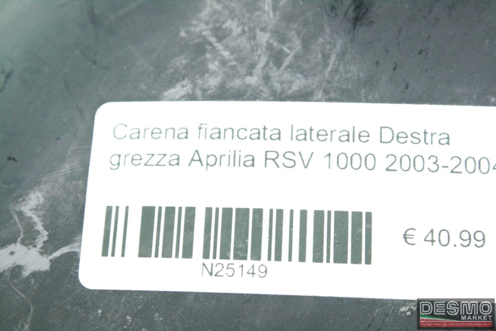 Carena fiancata laterale destra grezza Aprilia RSV 1000 2003-2004
