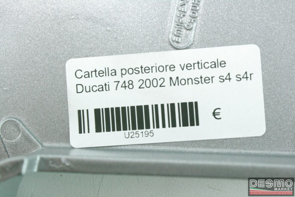 Cartella posteriore verticale Ducati 748 2002 Monster s4 s4r
