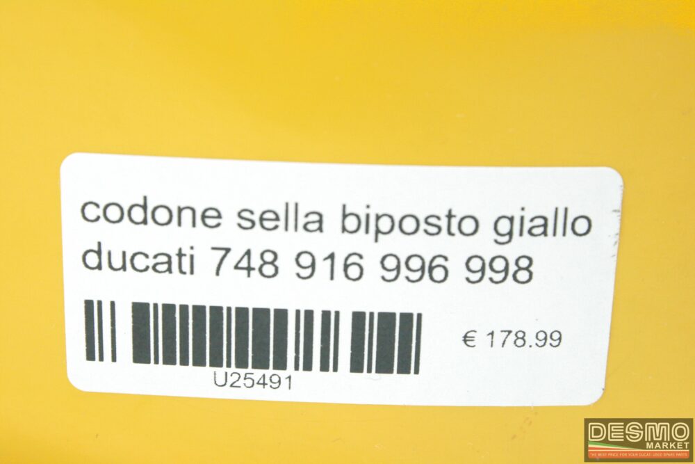 Codone sella biposto giallo Ducati 748 916 996 998