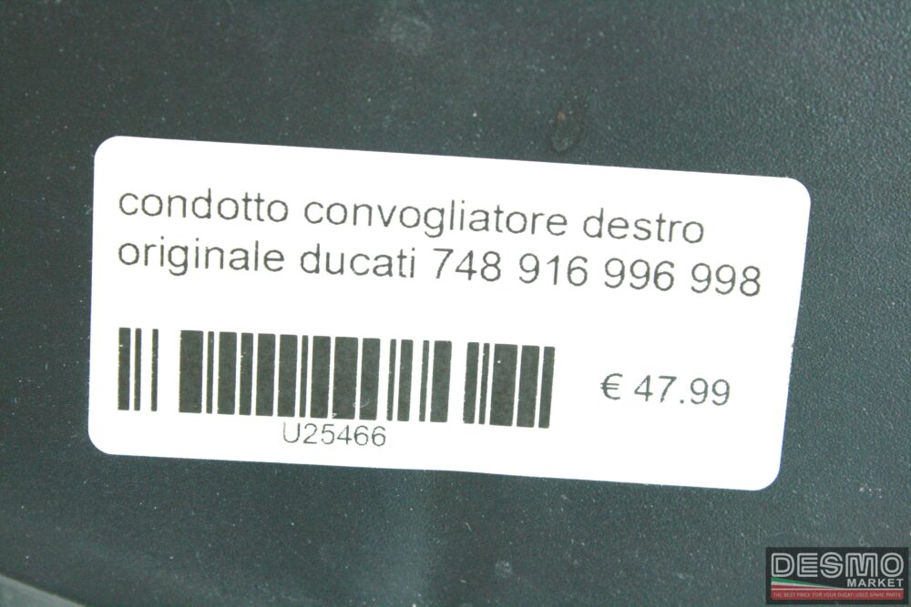 Condotto convogliatore destro originale Ducati 748 916 996 998
