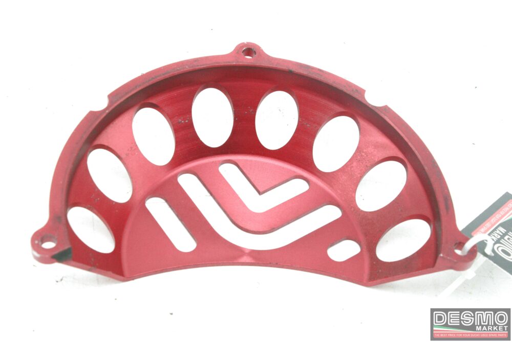 Coprifrizione ergal CNC rosso Ducati tutte le Ducati con frizione a secco