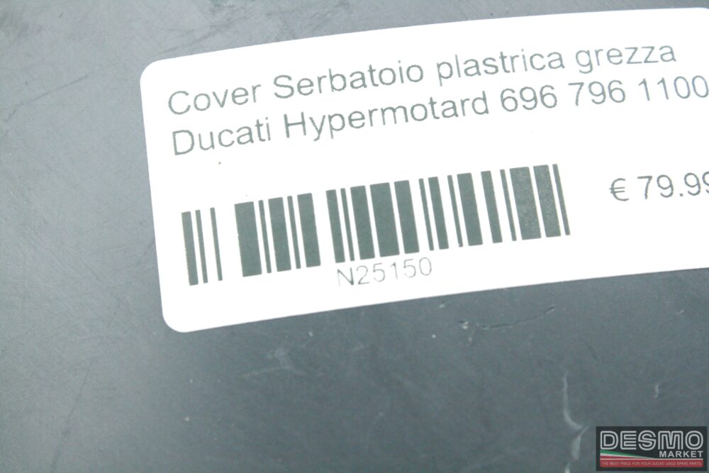Cover Serbatoio plastica grezza Ducati Hypermotard 696 796 1100