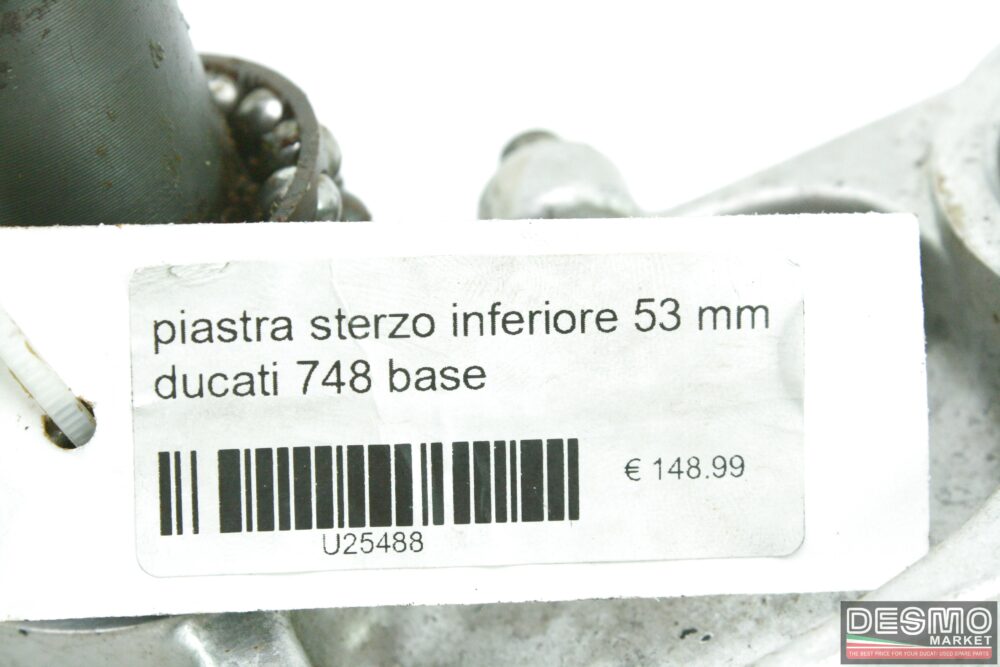Piastra sterzo inferiore 53 mm Ducati 748 base