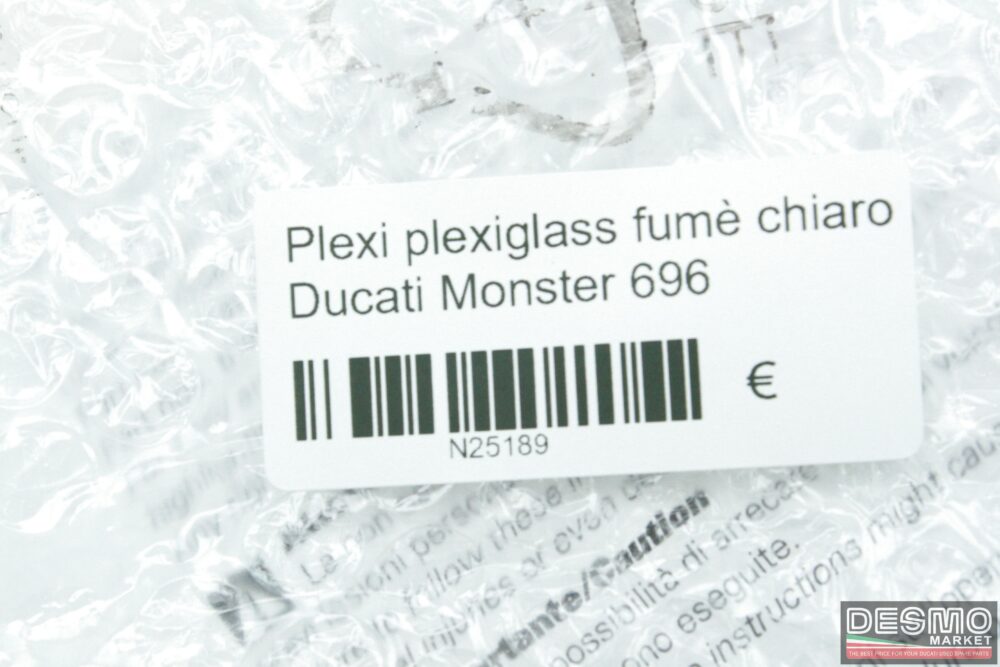Plexi plexiglass fumè chiaro Ducati Monster 696
