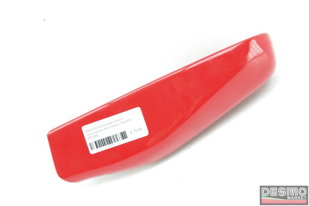 Specchio retrovisore sinistro rosso senza vetro Ducati 748 916 996 998
