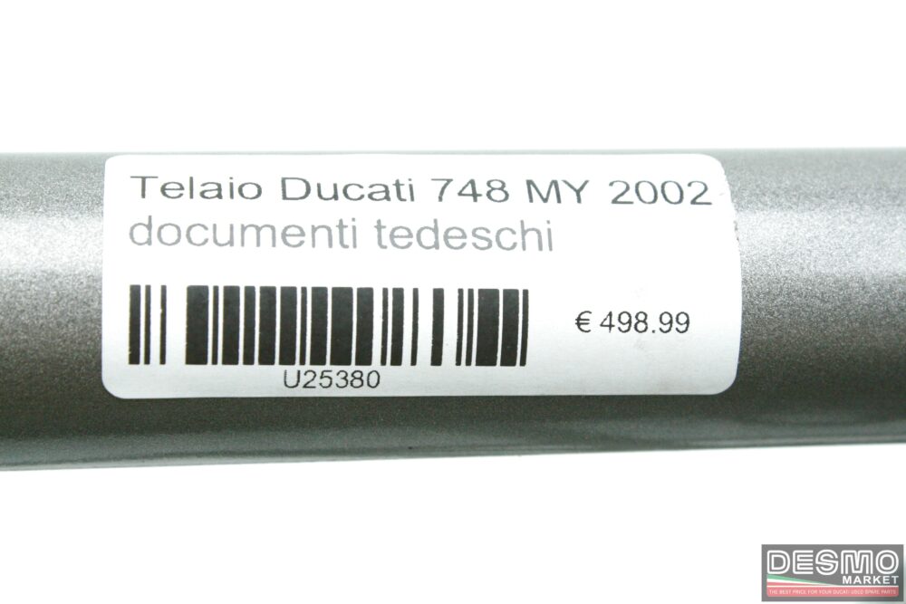 Telaio Ducati 748 MY 2002 documenti tedeschi