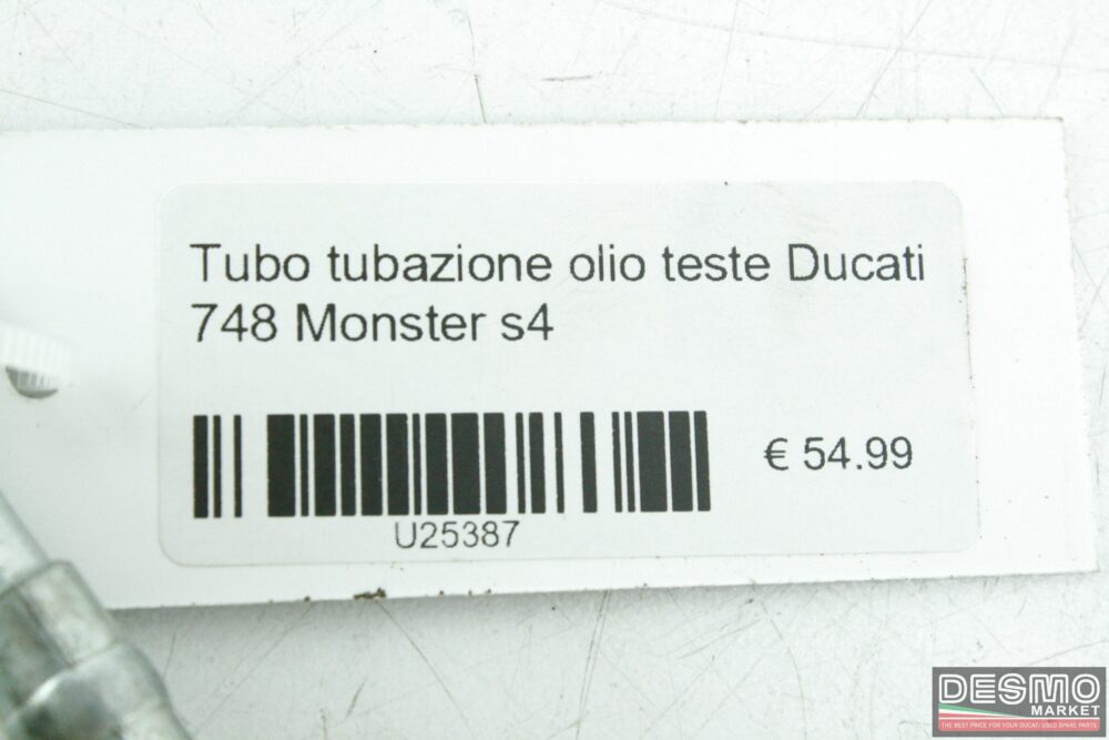 Tubo tubazione olio teste Ducati 748 Monster s4