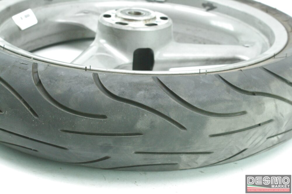 Cerchio ruota anteriore grigia 3 razze Ducati 748 916 996 Monster