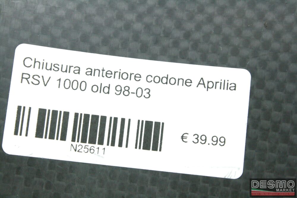 Chiusura anteriore codone carbonio Aprilia RSV 1000 old 98-03