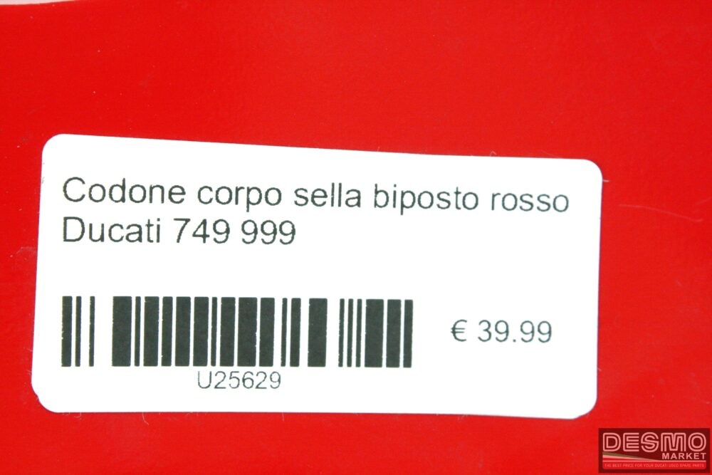 Codone corpo sella biposto rosso Ducati 749 999