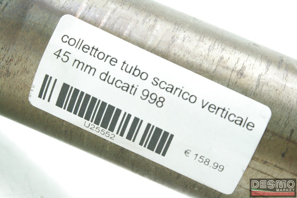Collettore tubo scarico verticale 45 mm Ducati 998