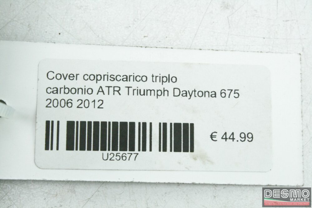 Cover copriscarico triplo carbonio ATR Triumph Daytona 675 2006 2012