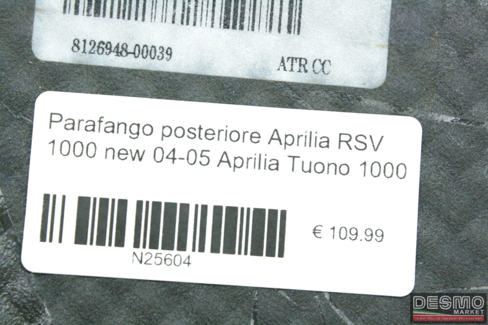 Parafango posteriore Aprilia RSV 1000 new 04-05 Aprilia Tuono 1000
