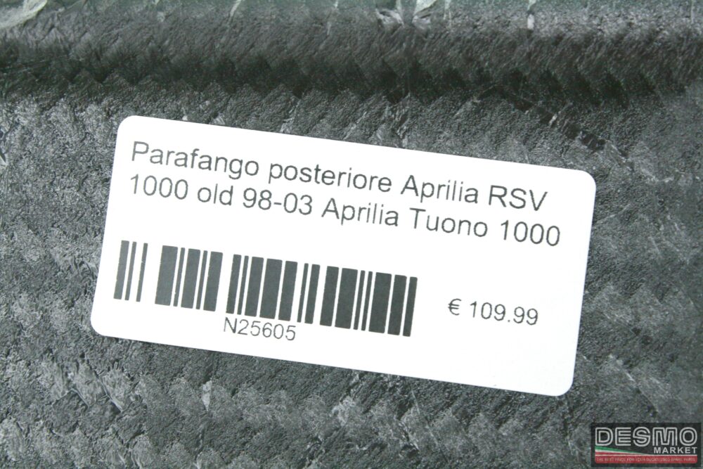 Parafango posteriore Aprilia RSV 1000 old 98-03 Aprilia Tuono 1000