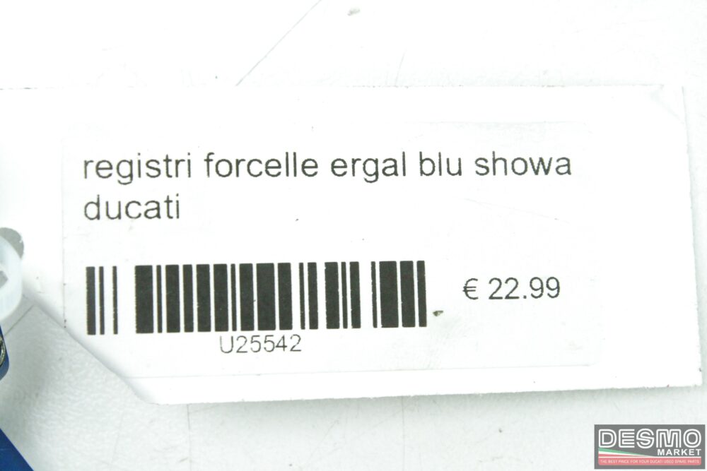 Registri forcelle ergal blu Showa Ducati