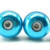 Blue ergal handlebar counterweight caps Ducati - Image 3