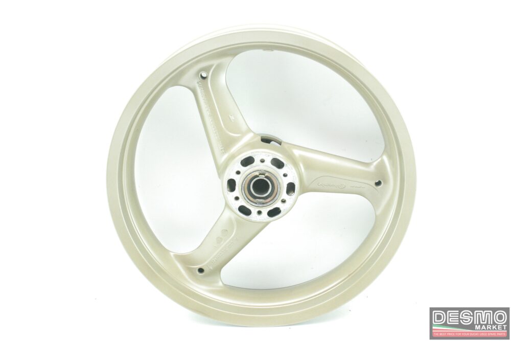 Cerchio ruota anteriore tre razze bronzo Ducati 748 916 996 ST2
