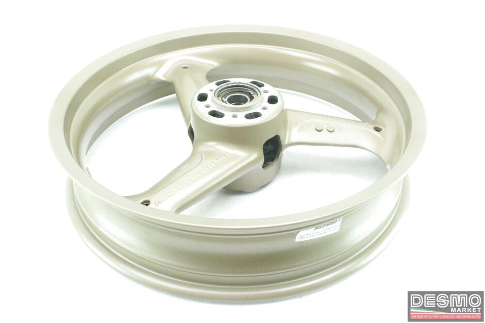 Cerchio ruota anteriore tre razze bronzo Ducati 748 916 996 ST2