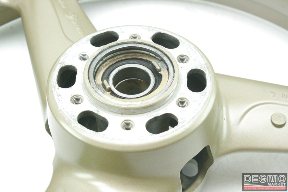 Cerchio ruota anteriore tre razze bronzo Ducati 748 916 996 ST2