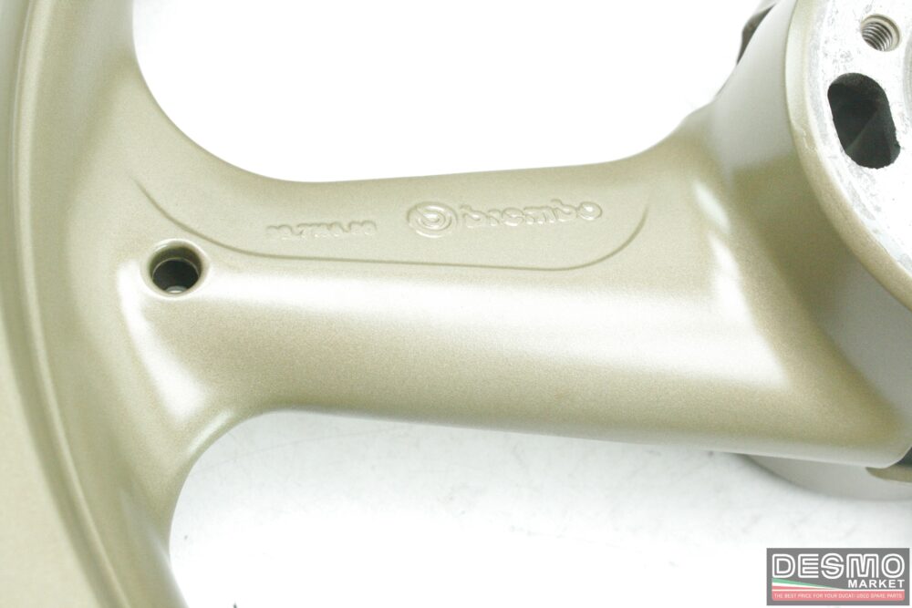 Cerchio ruota anteriore tre razze bronzo Ducati 748 916 996 ST2